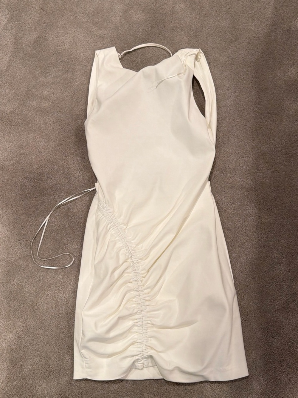 Zara  Ruched Open back Dress